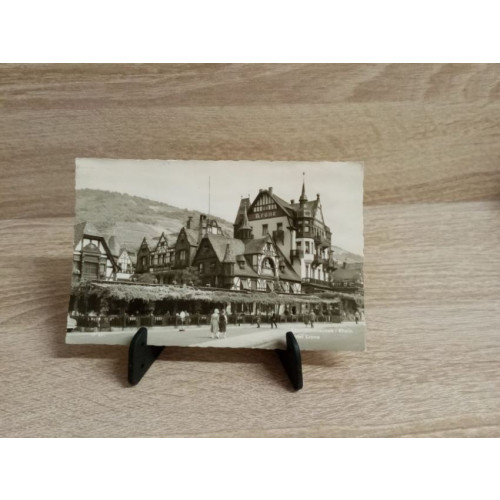 Ansichtskarte-Assmannshausen am Rhein-Hotel Krone.