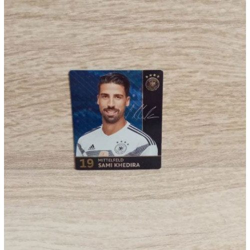 Rewe WM 2018 DFB Sammelkarten Glitzer Nr. 19-Sami Khedira.