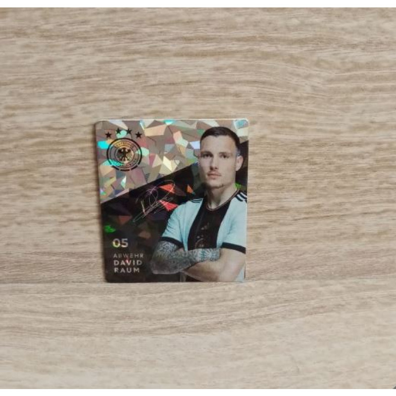 Rewe WM 2018 DFB Sammelkarten Glitzer Nr. 5 David Raum.