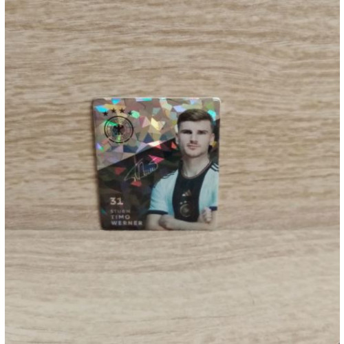 Rewe WM 2018 DFB Sammelkarten Glitzer Nr. 31-Timo Werner.