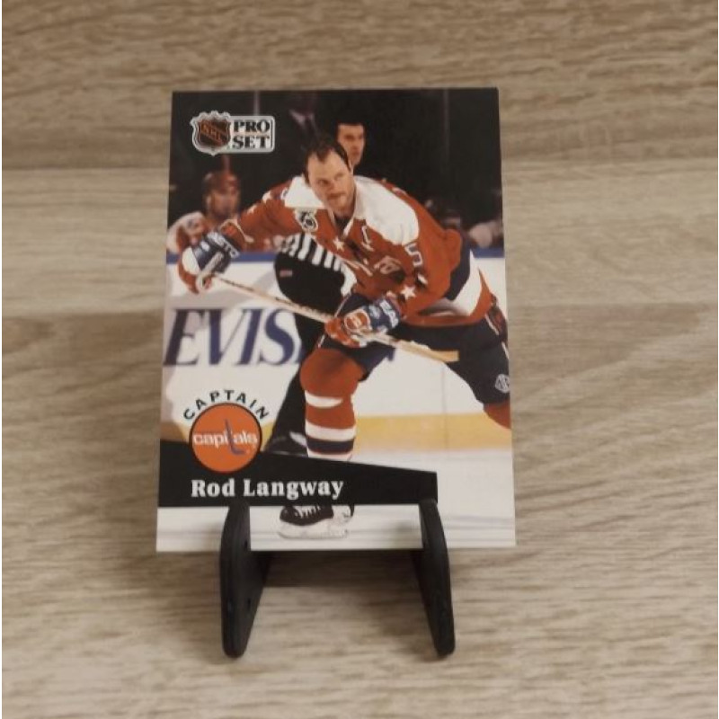 Pro-Set NHL 1991--Rod Langway-Sammelkarte-Nr-587