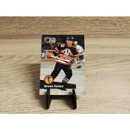 Pro-Set NHL 1991,Sammelkarte-Brent Sutter-Nr-374