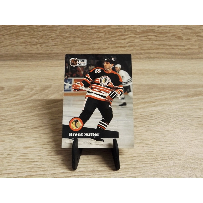 Pro-Set NHL 1991,Sammelkarte-Brent Sutter-Nr-374