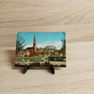 Ansichtskarte-DE-210-Landshut / Isar. St. Martin mit Burg Trausnitz.