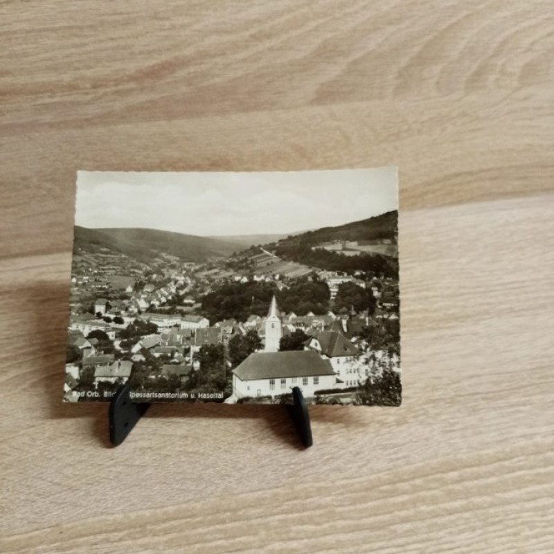Ansichtskarte-DE-158-Bad Orb. Blick zum Spessartsanatorium und Haseltal.