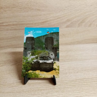 Ansichtskarte-DE-36-Remagen am Rhein-. Ruine und Brücke von Remagen.