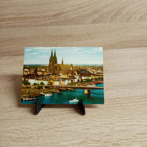 Ansichtskarte-DE-8-Köln am Rhein-Blick auf die Altstadt und Dom.