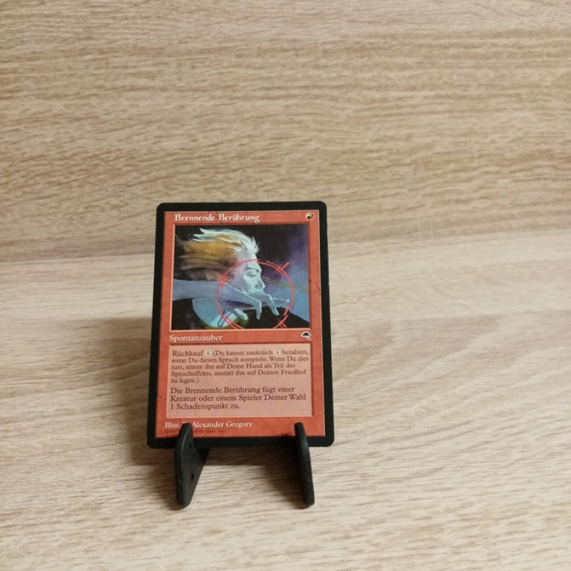 MTG--Sammelkarte-Brennende Berührung Sturmwind -