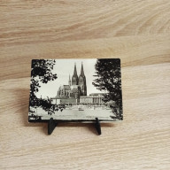 Ansichtskarte- Ba-311-Köln. Rheinufer mit Dom.