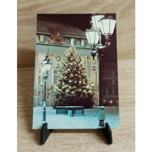 Ansichtskarte- DE-240-Bonn am Rhein-Weihnachtsaben am Rathaus.