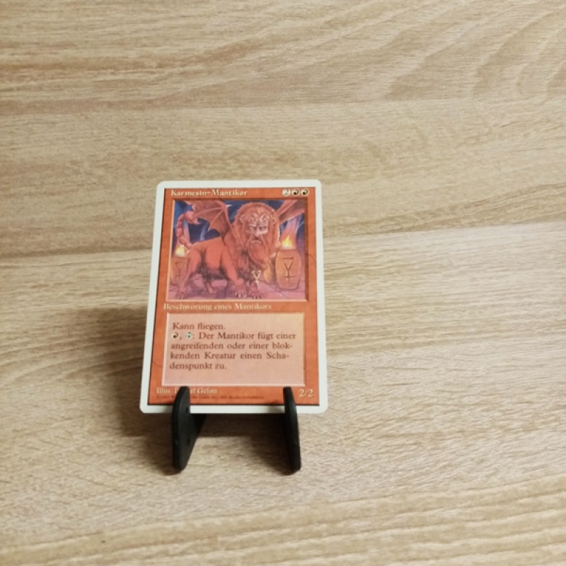 Sammelkarte-MTG-Magic-Karmesin-Mantikor Vierte Edition