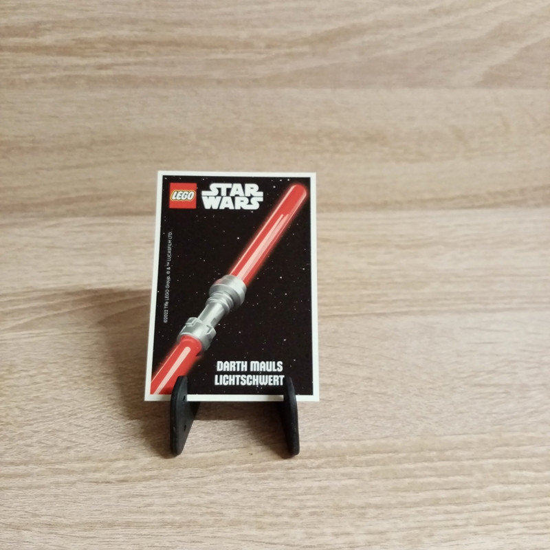 Lego Star-Wars-Sammelkarte- Lichtschwert