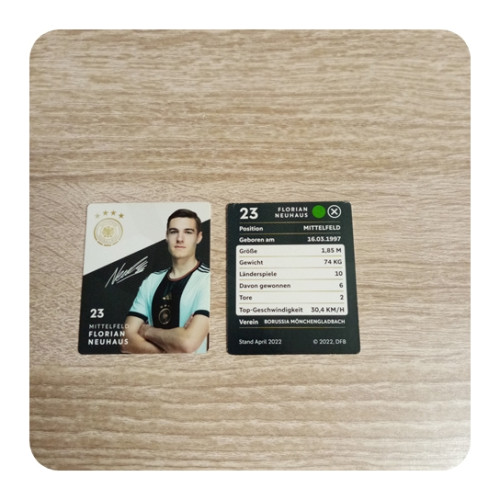 Rewe WM 2022 DFB Sammelkarte - Nr. 23-FLORIAN NEUHAUS
