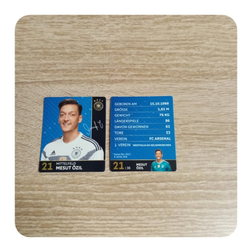 Rewe WM 2017 DFB Sammelkarte - Nr. 21-MESUT ÖZIL