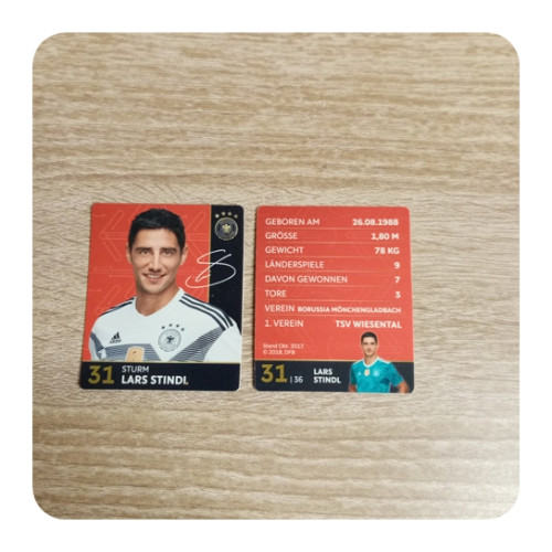 Rewe WM 2017 DFB Sammelkarte - Nr. 31-LARS STINDL