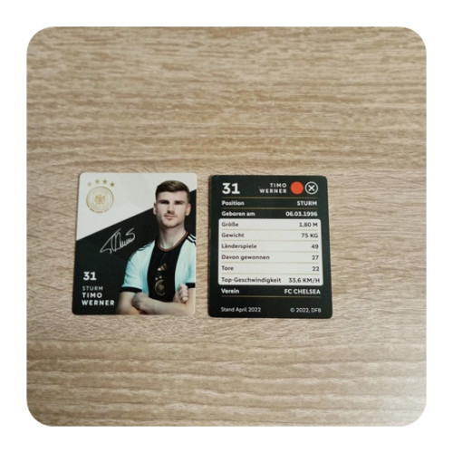 Rewe WM 2022 DFB Sammelkarte - Nr. 31-TIMO WERNER