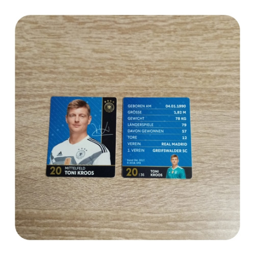 Rewe WM 2017 DFB Sammelkarte - Nr. 20-TONI KROSS