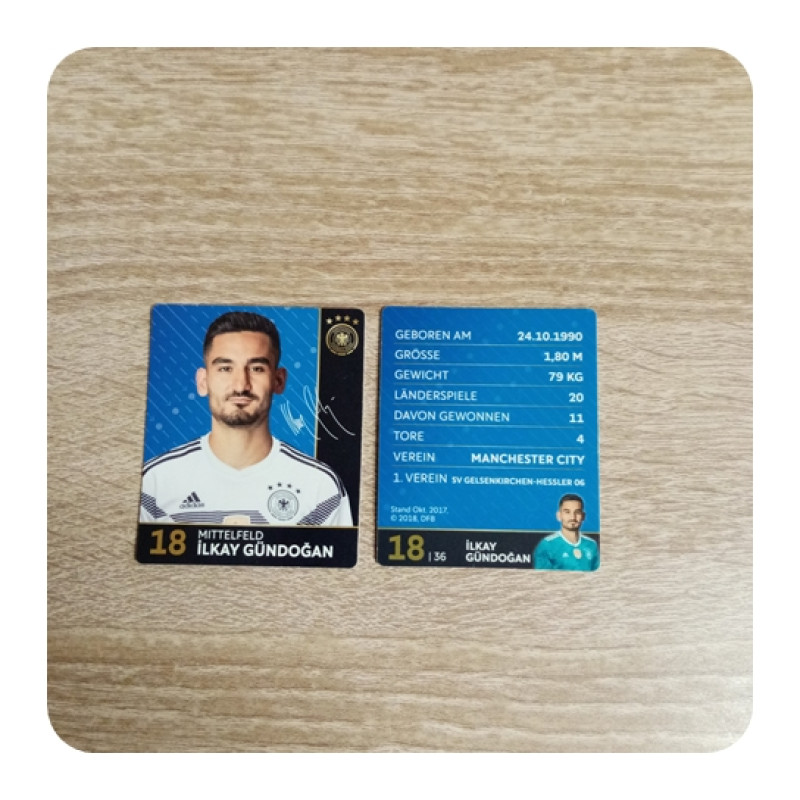 Rewe WM 2022 DFB Sammelkarten - Nr. 18-ILKAY GÜNDOGAN