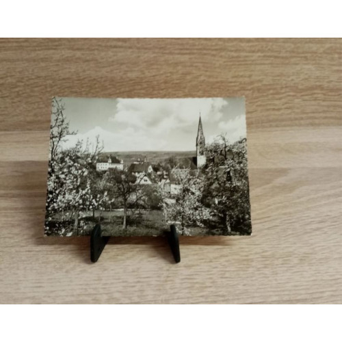 Ansichtskarte-Blick auf Schloß und Kirche Ebringen.