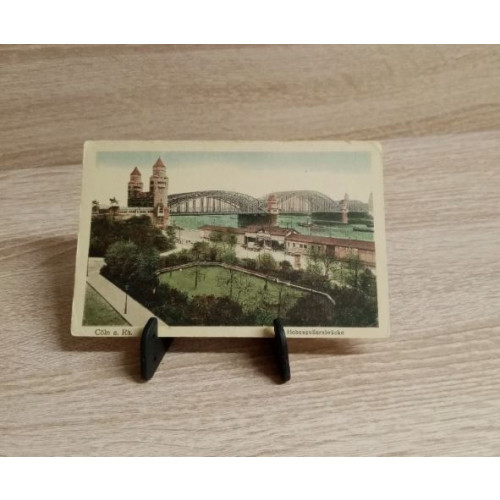Ansichtskarte B-1082-Cöln am Rhein-Hohenzollernbrücke.