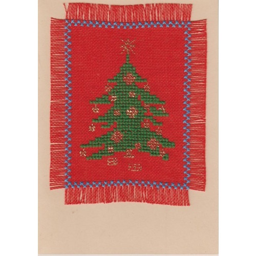 Weihnachtskarte mit Tannenbaum (W5,3)