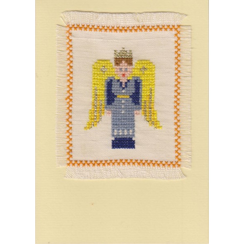 Weihnachtskarte mit Engel (W5,4)
