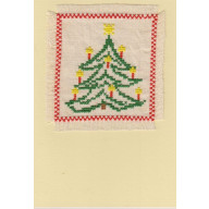 Weihnachtskarte mit Tannenbaum (W5,5)