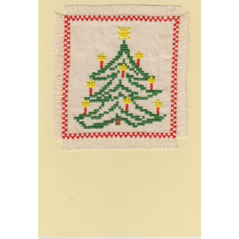 Weihnachtskarte mit Tannenbaum (W5,5)